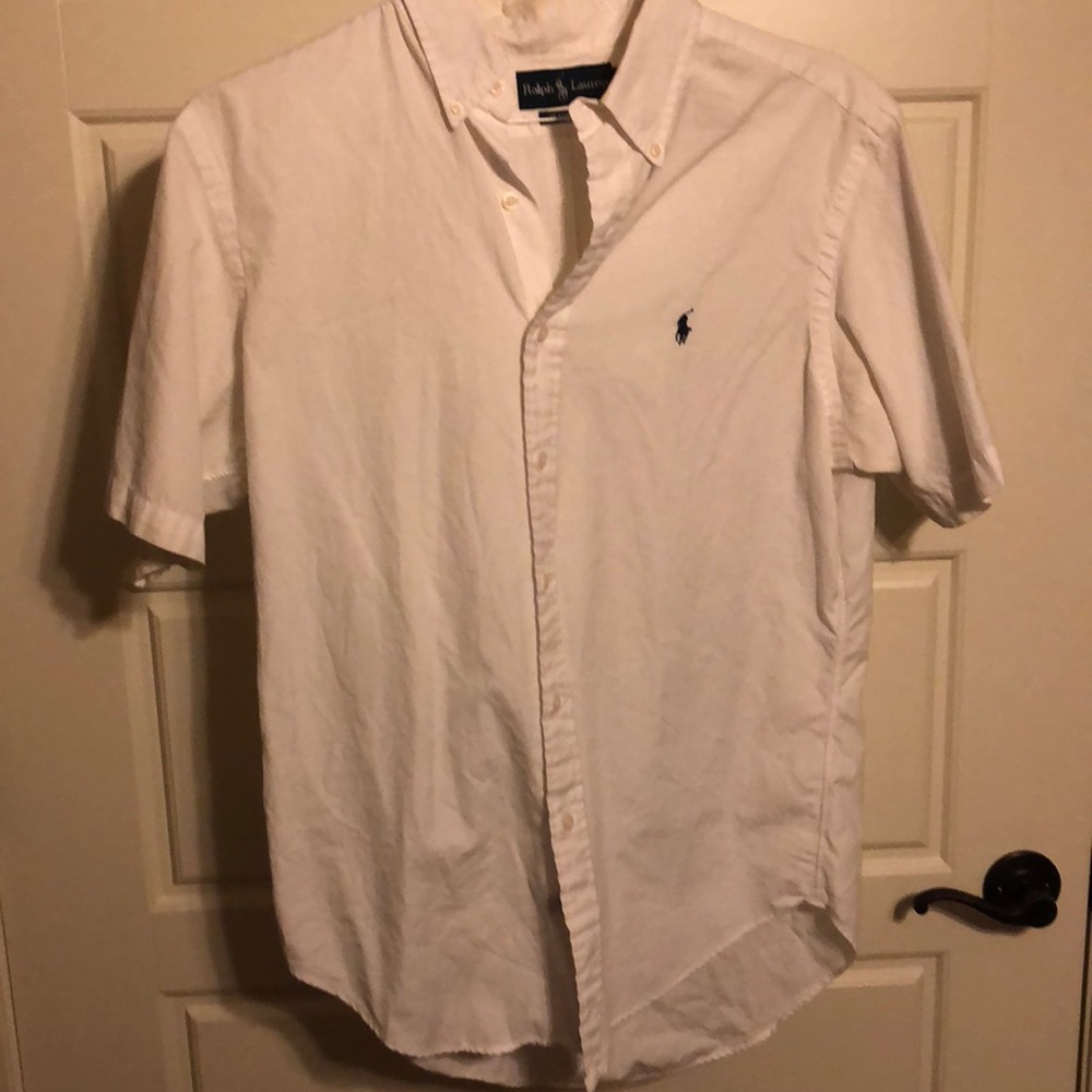 Men’s polo short sleeve button up
